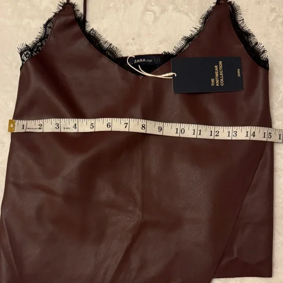 Zara Chocolate Camisole with Fringe Trim - Picture 8 of 9